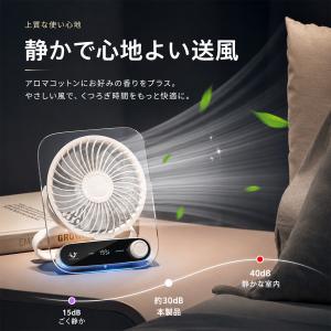 卓上扇風機 199段階風量調節 3WAY 透明...の詳細画像4