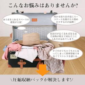 トラベルポーチ 吊り下げ 圧縮ポーチ 旅行用圧...の詳細画像2