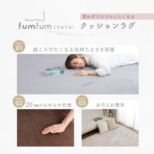 テイジン 極厚ラグ 低反発 fumfum 踏み...の詳細画像4