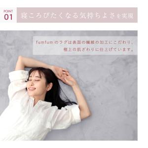 テイジン 極厚ラグ 低反発 fumfum 踏み...の詳細画像5
