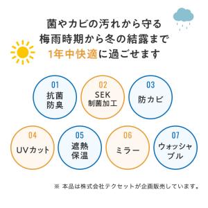 レースカーテン 2枚組 100×176cm テ...の詳細画像2