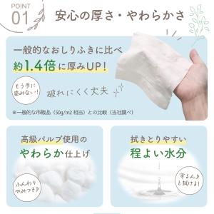 AIRFRIC 流せるおしりふき 厚手 無添加...の詳細画像4