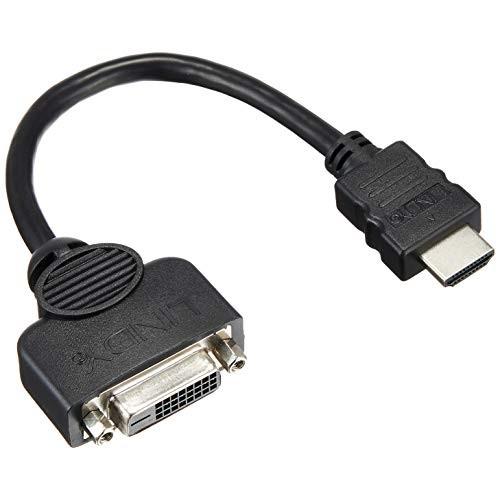 LINDY DVI-Dメス-HDMIオス変換ケーブル 0.2m(型番:41227)