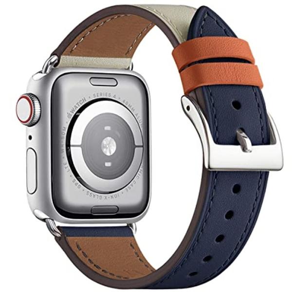 WFEAGL コンパチブル Apple Watch バンド,は本革レザーを使い、iWatch SE、...