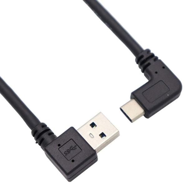 ViViSun USB Type C ケーブル USB3.0 Type-Cケーブル 同時90度 L型...