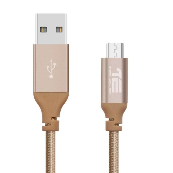 TechElec 高耐久ナイロン USB2.0ケーブル 1m (タイプAオス- マイクロタイプBオス...