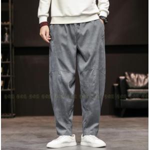 ロングパンツ　サルエルパンツ　バルーンパンツ　メンズ　ボトムス　パンツ　カジュアル　ゴム入り　夏　春　新作