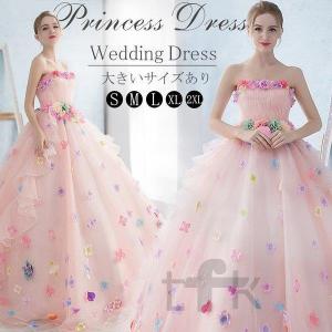 カラードレス ピンク 花の商品一覧 通販 Yahoo ショッピング