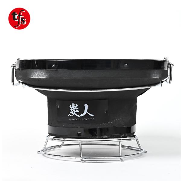 TFS 炭人七輪 大 業務用 卓上七輪 七輪焼肉 BBQ キャンプ 重さ4.5kg 直径29cm 高...