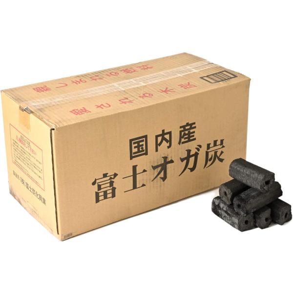 富士オガ炭 愛媛県産 カットタイプ 無煙ロースター 10kg x 3箱