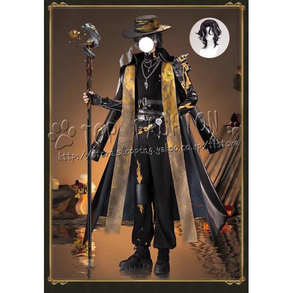 IdentityV 第五人格 風 隠者 隠者 アルヴァ・ロレンツ 薄い金 コスプレ衣装 ウィッグ 靴...