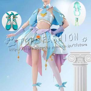 名探偵プリキュア！ 風 帆羽くれあ キュア・エクレール Cure Eclair コスプレ衣装 ウィッグ 靴 cosplay コスチューム ハロウィン クリスマス 仮装 学園祭