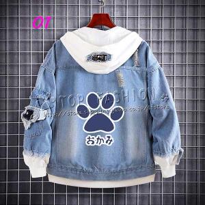 オーバーロード OVERLORD デニムジャケット パーカー 大人 ネイビー  