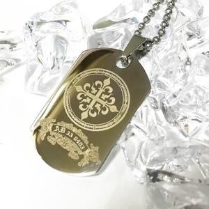 ドックタグ プレート タングステン ネックレス ペンダント ...