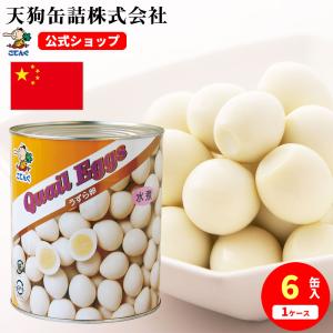 天狗缶詰 うずらの卵水煮 うずら卵缶詰 中国産 1号缶 1缶約180-200卵