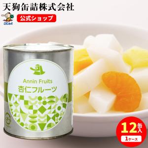 杏仁フルーツ 缶詰 12缶セット 2号缶 固形525gx12缶