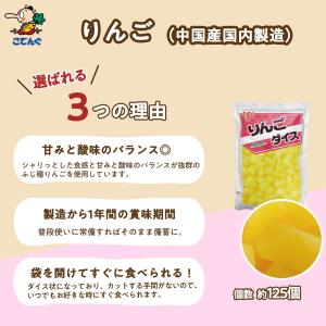 りんご 中国原料国内製造 ダイス 固形1,00...の詳細画像1