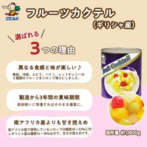 フルーツカクテル 缶詰 1,800gx6缶セッ...の詳細画像1