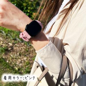 アップルウォッチ バンド 10 シュシュ レデ...の詳細画像5