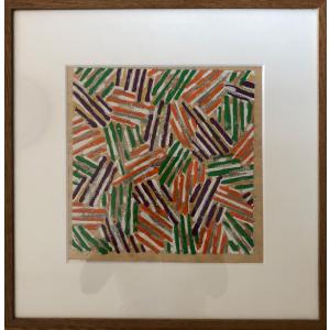 額装 レイモン サヴィニャック 「 エール フランス 」 シルク