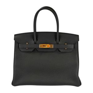 HERMES エルメス バーキン 30 金具 Y刻印 トートバッグ ブラック 管理番号：11396