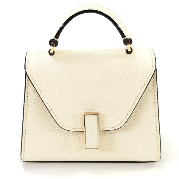 【未使用】Valextra ヴァレクストラ イジィデ ベルト ハンドバッグ ショルダーバッグ 白 管...