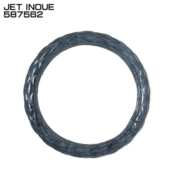 ジェットイノウエ JET INOUE 587562 ハンドルカバー シルバーブラック モコモコ ロイ...