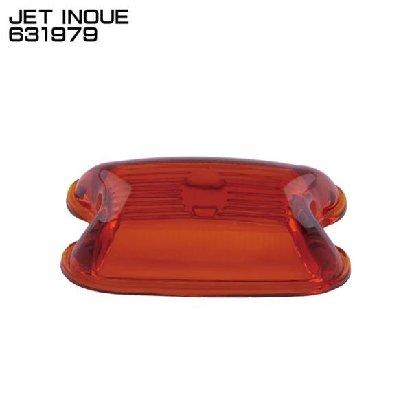 ジェットイノウエ JET INOUE 631979 マーカーランプ 角型 交換用レンズ 紅茶色 ガラ...
