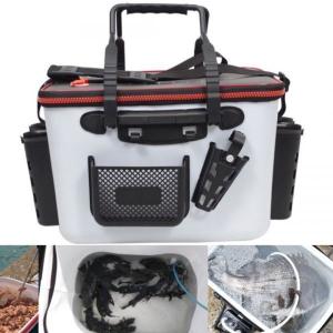 バッカン バケツ ロッドホルダー付き EVA 釣りバッグ フィッシングバッグ キーパーバッカン