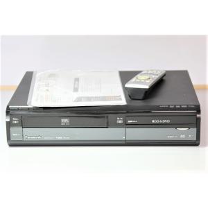 パナソニック 500GB 2チューナー DVDレコーダー VHSビデオ一体型 DIGA DMR-XW41V-K　【中古品】