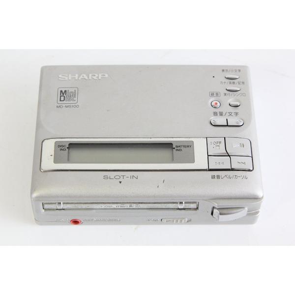 SHARP シャープ MD WALKMAN MDウォークマン ポータブルMD MD-MS100 【中...