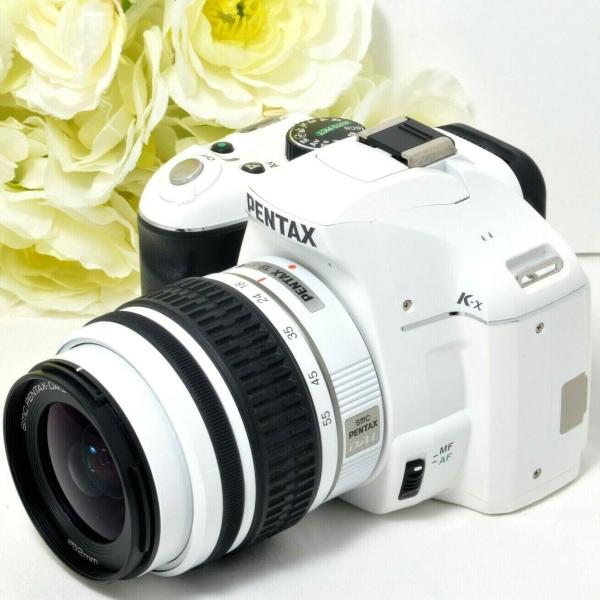 ペンタックス Pentax SDカード付き レンズキット ホワイト デジタル一眼レフカメラ 中古