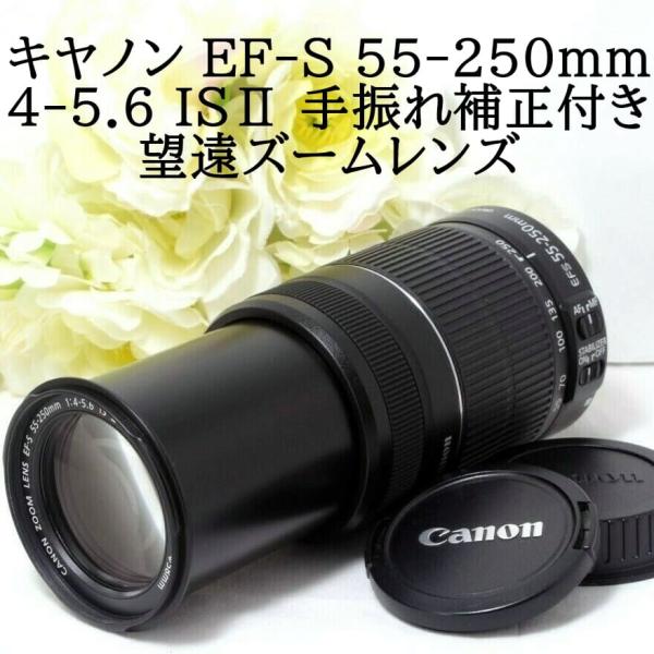 キャノン 望遠ズームレンズ Canon EF-S 55-250mm F4-5.6 ISII 手振れ補...