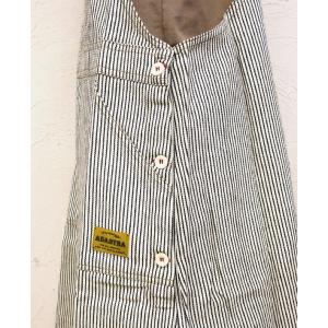 エプロン デニムライク サロペットエプロン 脇...の詳細画像4