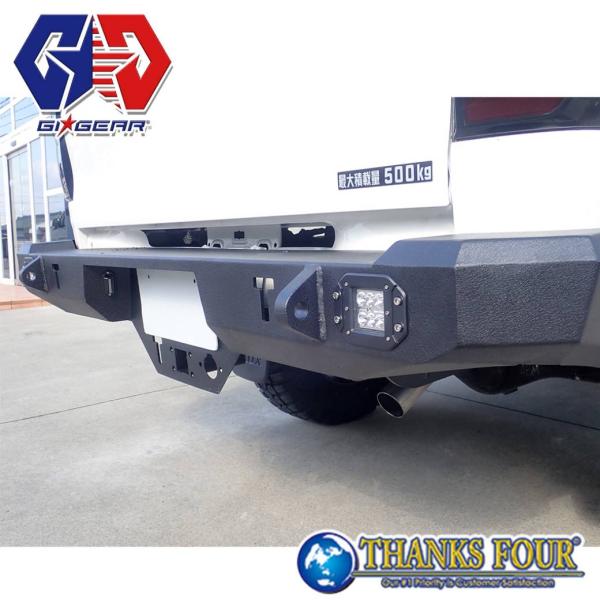 [GI★GEAR ジーアイ・ギア] HULK リアバンパー 2インチ角ヒッチメンバー付き トヨタ ハ...