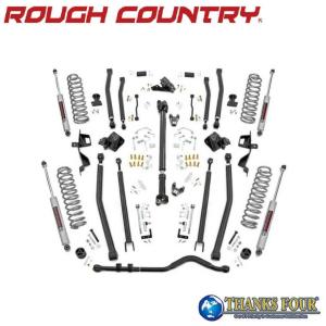 [ROUGH COUNTRY ラフカントリー] 6インチ ロングアーム  リフトアップキット 4ドア N3ショック付き Jeep ジープ ラングラー JL/66030｜thanksfour-parts