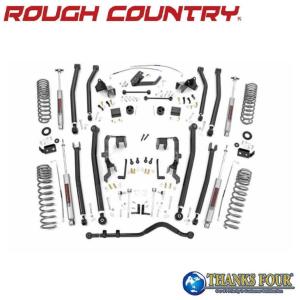Rough Country N3ショックアブソーバー4本セット　JLラングラー ROUGH COUNTRY] Premium N3 フロントショックアブソーバー 2〜3.5