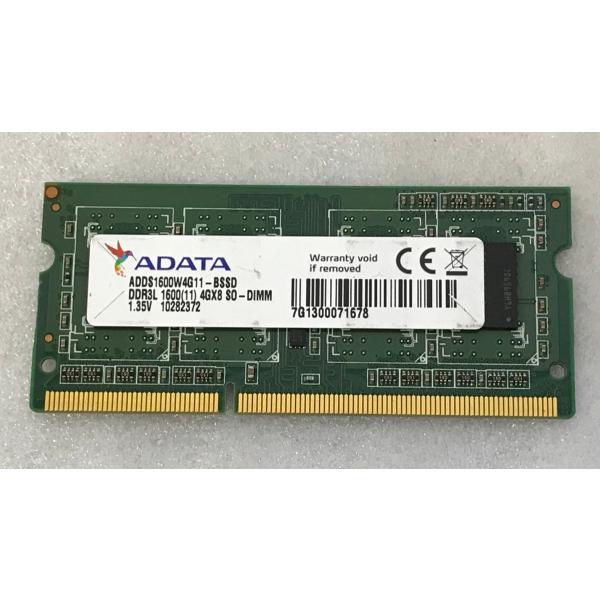 ADATA DDR3L-1600 4GB DDR3L ノートパソコン用メモリ PC3L-12800S...