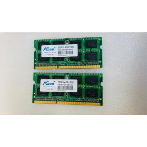 ASINT PC3-12800S 4GB 2枚組 8GB DDR3 ノートPC用 メモリ 204ピン...