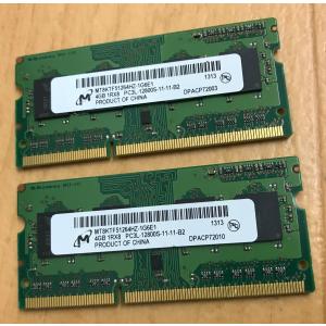 Micron 1Rx8 PC3L-12800S 8GB 4GB 2枚で8GB DDR3L 204ピン ノートPC用 メモリ  DDR3L-1600 4GB 2枚 8GB DDR3L LAPTOP RAM｜サンクスジェピ