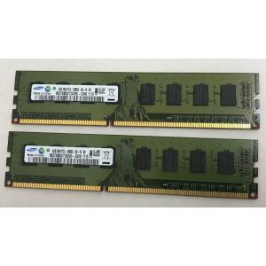 SAMSUNG 2RX8 PC3-10600U 8GB 4GB 2枚組 8GB DDR3 デスクトッ...