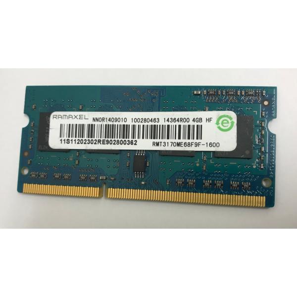 RAMAXEL PC3-12800S 4GB DDR3 ノートパソコン用メモリ DDR3-1600 ...