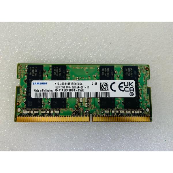 SAMSUNG 2RX8 PC4-3200 16GB DDR4 ノート用メモリ 260ピン ECC無...