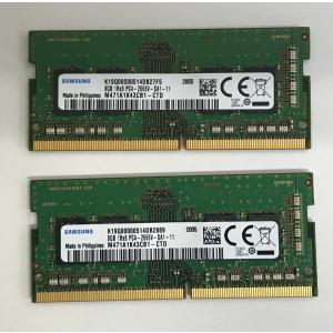 SAMSUNG PC4-2666V 8GB 2枚組 1セット 16GB DDR4 ノートパソコン用メモリ 260ピン ECC無し PC4-21300 8GB 2枚 16GB DDR4 LAPTOP RAM｜サンクスジェピ