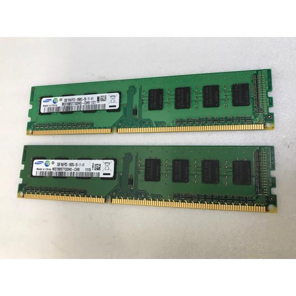 SAMSUNG 1Rx8 PC3-10600U 2GB 2枚組 4GB DDR3 デスクトップ用 メ...
