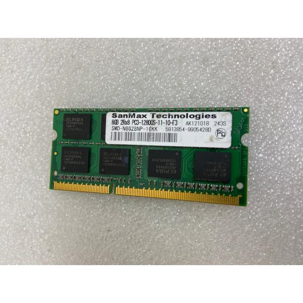 SANMAX 2rx8 PC3-12800S 8GB  DDR3-1600 8GB DDR3ノートパ...
