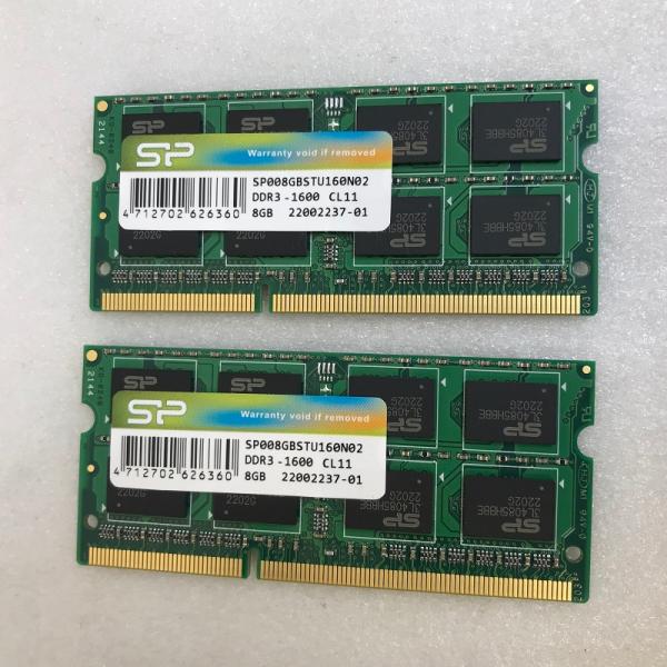 SP 2Rx8 PC3-12800S 16GB 8GB 2枚 16GB DDR3 ノートPC用 メモ...