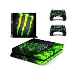 PS4 スキンシール Monster Energy　モンスターエナジー 保護 スキンシール 本体用＆コントローラー用×2枚