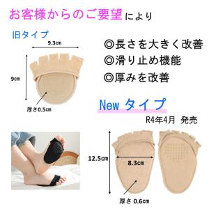 足裏保護パッド 5本指 中足骨パッド 種子骨保...の詳細画像5