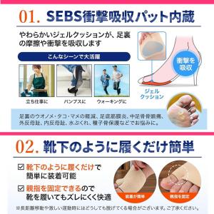 足裏保護パッド 中足骨パッド 種子骨保護 痛み...の詳細画像4